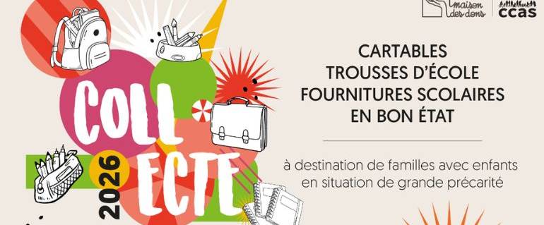 Image de l'actualité Collecte de fournitures scolaires ! 