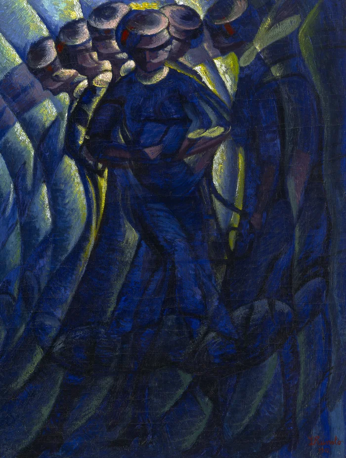 Oeuvre de Luigi Rossolo, Huile sur toile