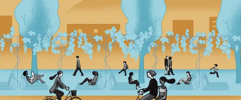 Illustration de : Un axe urbain rafraîchi à Grenoble