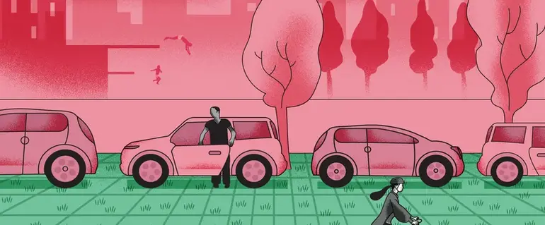 Illustration de : Parking végétalisé à côté de la piscine Jean Bron