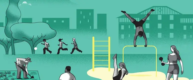 Illustration de : Parc de street workout à l’Abbaye